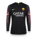 Maglia portiere AS Roma GK Home 2018-19 Player Issued maniche lunghe – Nike Gardien II – sponsor Qatar Airways – nero e rosa – condizioni Excellent