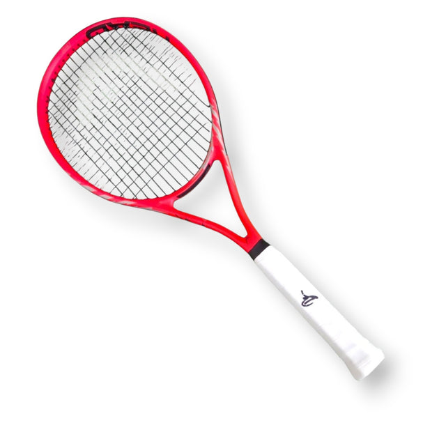 Racchetta da tennis autografata Jannik Sinner – Head Radical rossa – autografo originale pennarello nero sul grip bianco – condizioni Excellent – COA Associazione Autografia incluso