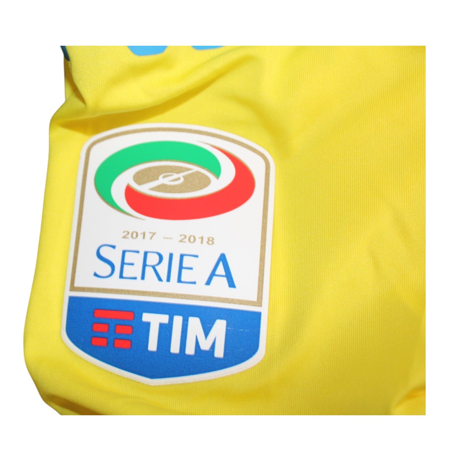 Patch Serie A TIM 2017-2018 maglia SSC Napoli Away Player Issued Kappa – dettaglio manica originale fornitura squadra