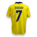 Retro maglia Hellas Verona 2020-21 numero 7 Antonín Barák autografata originale – autografo su tessuto giallo – Store Macron