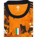 Dettaglio colletto e etichetta interna Adidas maglia Juventus Third 2020-21 Player Issued – taglia 7 – Made in China