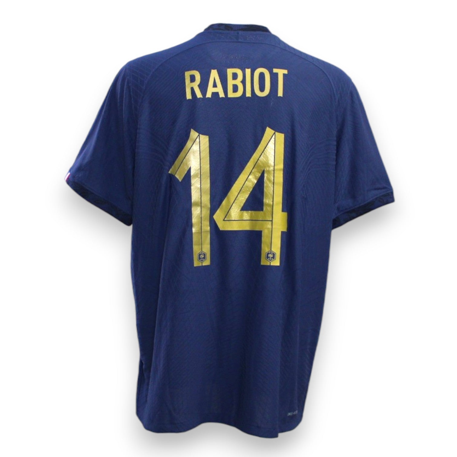 Retro maglia Francia Home 2022-23 nameset Rabiot 14 oro – Nike – FIFA World Cup 2022 – cimelio Store originale