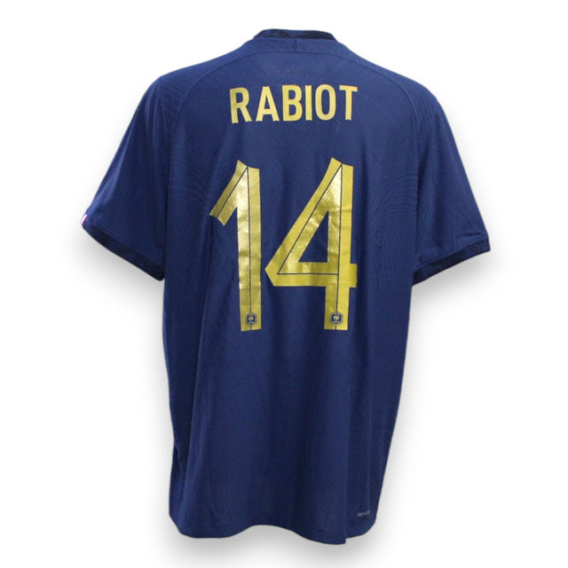 Retro maglia Francia Home 2022-23 nameset Rabiot 14 oro – Nike – FIFA World Cup 2022 – cimelio Store originale