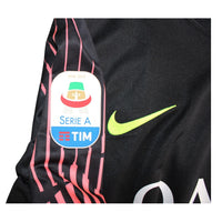 Patch Serie A TIM 2018-2019 maglia portiere AS Roma GK Player Issued Nike – swoosh giallo limone – dettaglio fornitura squadra
