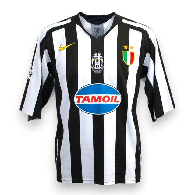 Maglia Juventus Home 2004-05 Player Issued Manuele Blasi numero 20 autografata – Nike – patch Champions League – stemma Centenario