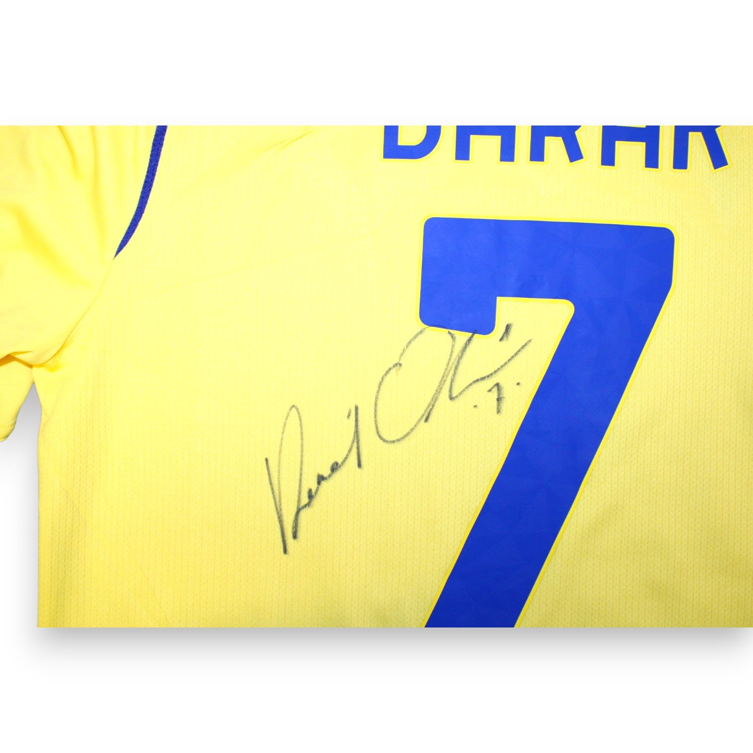 Dettaglio autografo Antonín Barák maglia Hellas Verona 2020-21 – firma originale pennarello grigio sul numero 7