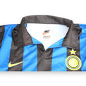 Colletto e scudetto Inter maglia Nike Home 1998-99 – stella d'oro – sponsor Pirelli – cimelio autografato Bergomi
