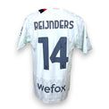 Retro maglia Milan Away 2023-24 Tijjani Reijnders numero 14 autografata originale – autografo su numero 14 – COA Associazione Autografia incluso