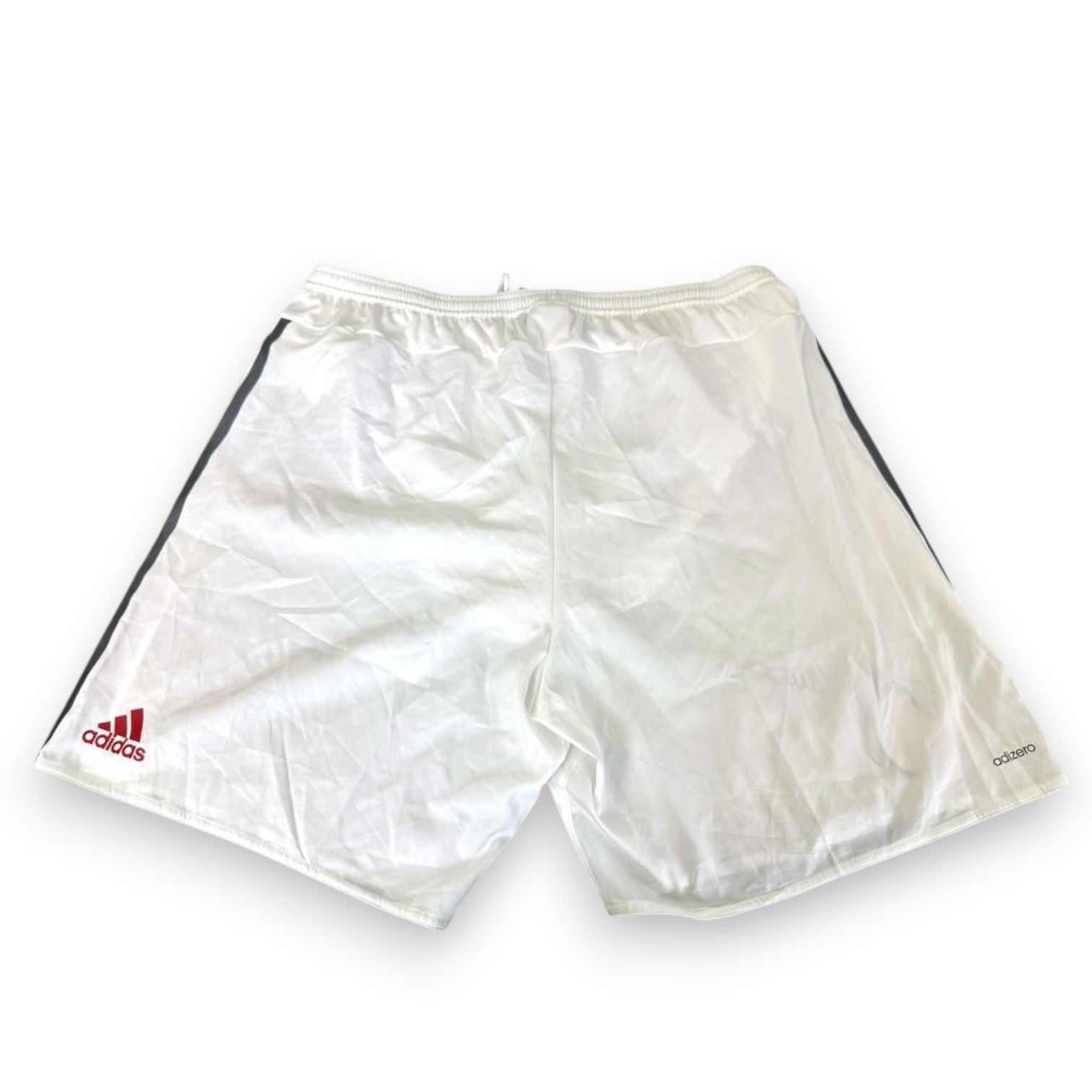 Retro pantaloncini ufficiali AC Milan Away 2014-15 Adidas Adizero – logo Adidas rosso – taglia XL Made in Thailand – cimelio autografato Franco Baresi