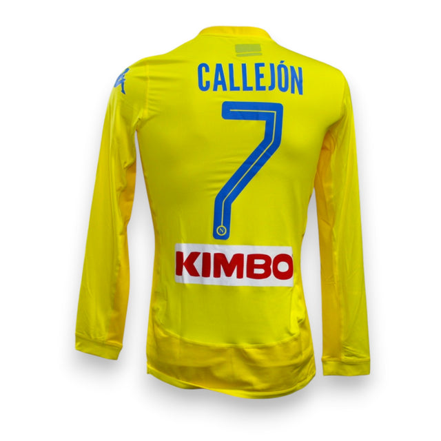 Retro maglia SSC Napoli Away 2017-18 numero 7 Callejón Player Issued maniche lunghe – sponsor Kimbo – Kappa – cimelio Serie A