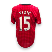Retro maglia Manchester United Home 2012-13 nameset Vidić 15 – Nike – Premier League – cimelio originale Store