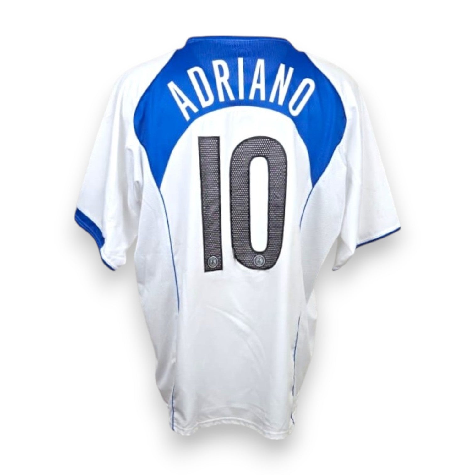 Retro maglia Inter Away 2004-05 numero 10 Adriano – nome e numero stampati – Nike – cimelio vintage autografato