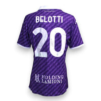 Retro maglia Fiorentina Home 2023-24 Store numero 20 Belotti autografata – Holding Lamioni – autografo pennarello argento