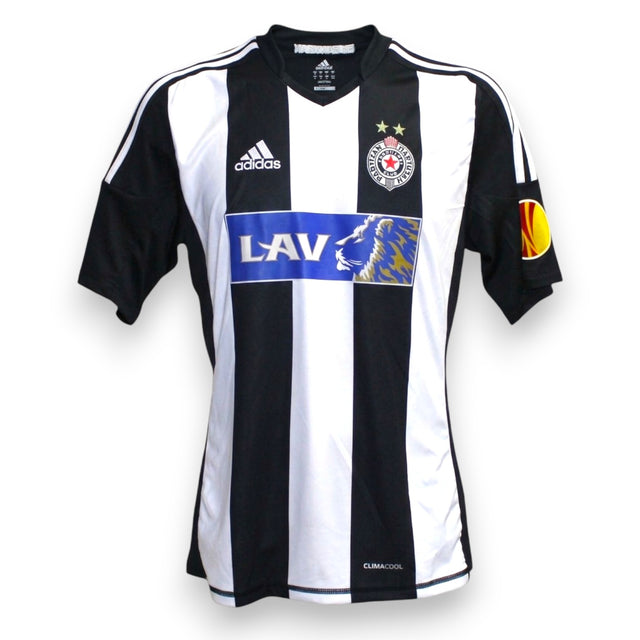 Maglia FK Partizan Home 2010-11 Store Marković numero 50 – Adidas Climacool – sponsor LAV – patch UEFA Europa League – taglia M