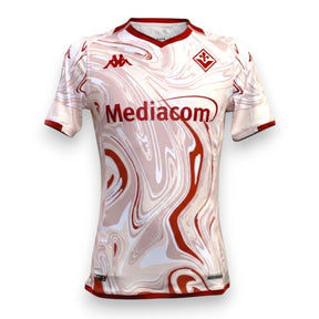 Maglia Fiorentina Fourth Kit 2023-24 Store Lucas Beltrán numero 9 autografata – Kappa Kombat – design marmorizzato – Serie A