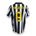 Retro maglia Juventus 2010-11 numero 9 Vincenzo Iaquinta autografata originale – Player Issued Nike – autografo pennarello argentato