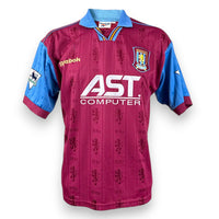 Maglia Vintage Aston Villa Home 1995/96 – Savo Milošević – N.9 – Store Autografata – Reebok – AST Computer – Premier League – COA Incluso