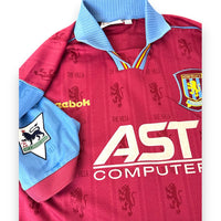 Maglia Vintage Aston Villa Home 1995/96 – Savo Milošević – N.9 – Store Autografata – Reebok – AST Computer – Premier League – COA Incluso