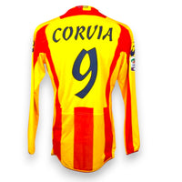 Retro maglia Lecce Home 2010-11 Player Issued – numero 9 Daniele Corvia – patch Serie A TIM – Asics – manica lunga