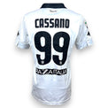 Retro maglia Parma Home 2014-15 Store Erreà – nameset CASSANO numero 99 – sponsor Piazza Italia – scritta Parma FC collo