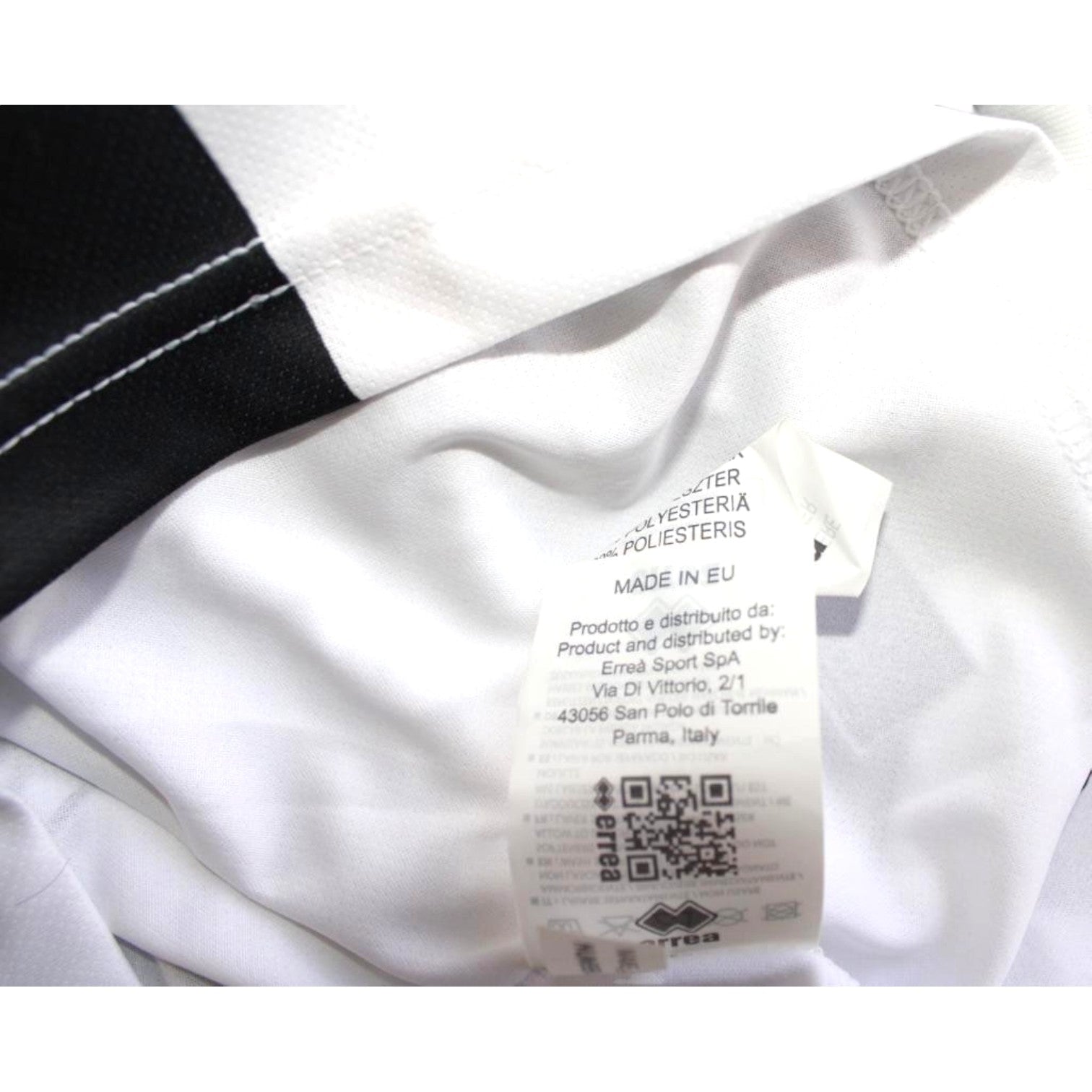 Etichetta lavaggio maglia Parma 2020-21 – Made in EU – Erreà Sport SpA Parma Italy – Store originale poliestere