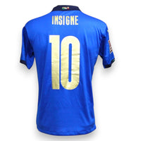 Retro maglia Italia Home 2021 Player Issued Lorenzo Insigne numero 10 – Puma – nome e numero in oro – Qualificazioni Mondiali Qatar 2022