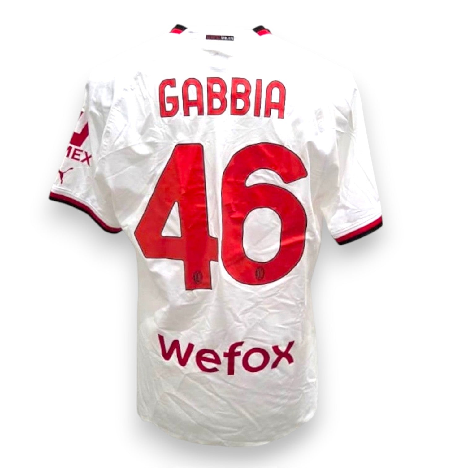 Retro maglia AC Milan Away 2022-23 Store Gabbia numero 46 – sponsor Wefox – Puma – condizioni Excellent