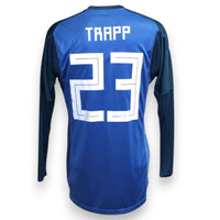 Retro maglia Germania Away 2017 Player Issued portiere Kevin Trapp numero 23 – Adidas – manica lunga – blu navy