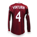 Retro maglia Torino Home 2001-02 Player Issued – numero 4 Giorgio Venturin – manica lunga – patch Lega Calcio manicotto destro – Made in Italy
