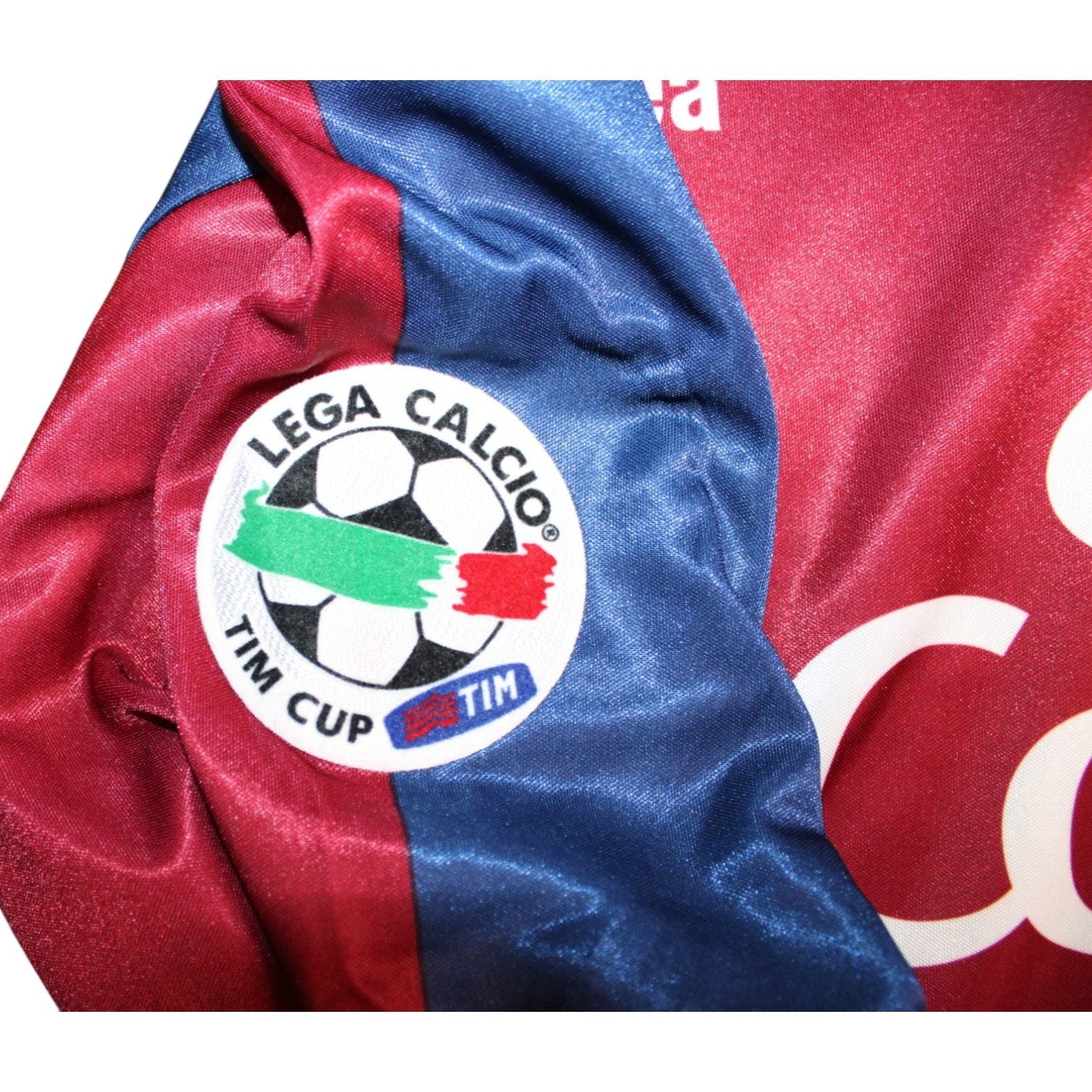 Dettaglio patch maglia Genoa Home 2004-05 – Errea – Player Issued Tosto numero 5