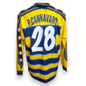 Retro maglia Parma A.C. Home 1999-2000 Paolo Cannavaro numero 28 Champion – Player Issued vintage