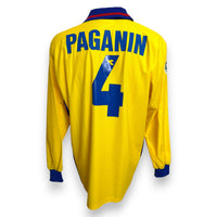 Maglia Bologna Away 1998-99 Player Issued Massimo Paganin numero 4 – Diadora – maniche lunghe – condizioni Excellent vintage