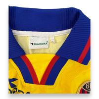 Etichetta Diadora taglia XL maglia Bologna Away Player Issued 1998-99 – made in Italy – cimelio vintage originale
