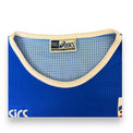 Dettaglio colletto girocollo bianco maglia Sampdoria 2003-04 Asics – etichetta Authentic Sport Apparel – Player Issued Palombo N.17