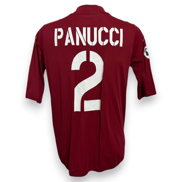 Maglia AS Roma Home 2005-06 Player Issued Christian Panucci numero 2 – Diadora – manica corta – vintage Serie A