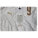 Dettaglio match detail maglia Italia Away Player Issued Pellè 2016 – MKD-ITA 09.10.2016 Skopje – Qualificazioni FIFA World Cup 2018