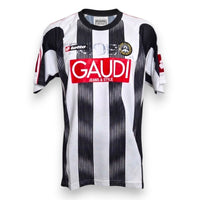 Fronte maglia Udinese Home 2007-08 Player Issued Simone Pepe – Lotto – sponsor Gaudì Jeans & Style – strisce bianconere