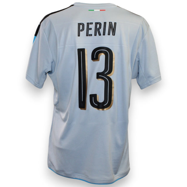 Maglia portiere Italia GK Home 2016-17 Player Issued Mattia Perin numero 13 – Puma – retro con nome e numero
