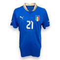 Maglia Italia Home 2010-11 fronte – Andrea Pirlo numero 21 – Puma – Mondiali Sudafrica 2010