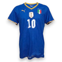 Maglia Italia Home 2007-08 Puma fronte – patch FIFA World Champions – N.10 Pirlo