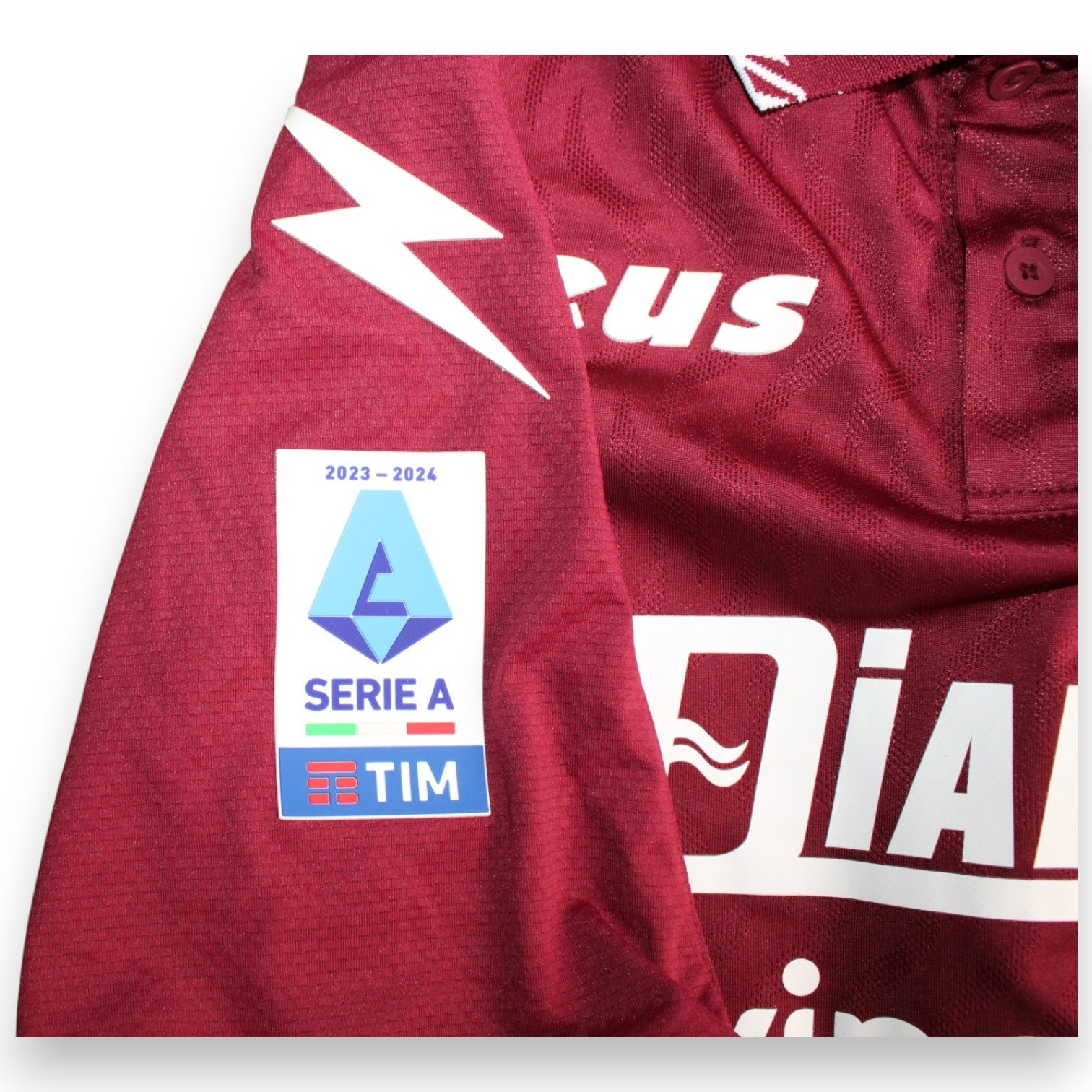 Patch Serie A TIM 2023-2024 manica maglia Salernitana Home – Zeus – Lorenzo Pirola N.98 Player Issued