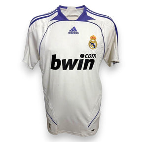 Maglia Real Madrid Home 2007-08 Adidas bwin – bianca con dettagli viola – Raúl Store