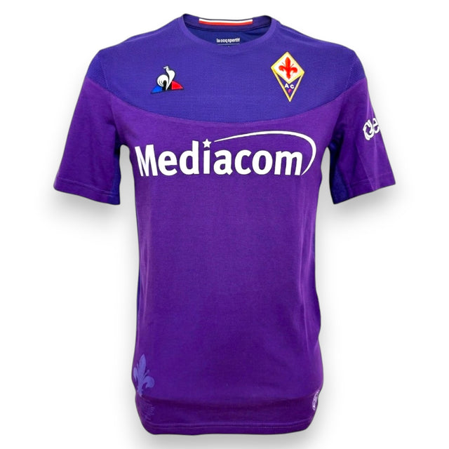Maglia Fiorentina Home 2019-20 fronte sponsor Mediacom – Le Coq Sportif – condizioni Excellent