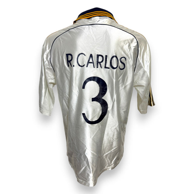 Retro maglia Real Madrid Home 1998-99 Roberto Carlos numero 3 – Adidas – vintage store originale