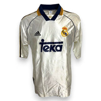 Maglia Real Madrid Home 1998-99 Adidas sponsor Teka – fronte – Roberto Carlos vintage store