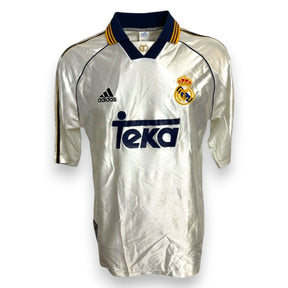 Maglia Real Madrid Home 1998-99 Adidas sponsor Teka – fronte – Roberto Carlos vintage store