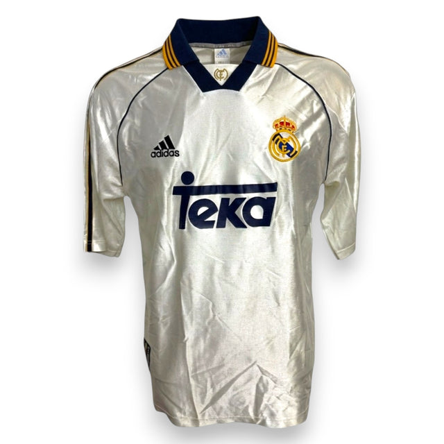 Maglia Real Madrid Home 1998-99 Adidas sponsor Teka – fronte – Roberto Carlos vintage store