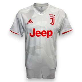 Fronte maglia Juventus Away 2019-20 adidas – sponsor Jeep rosso – stemma con tre stelle