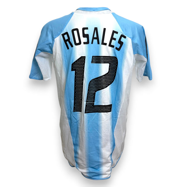 Maglia Argentina Home 2004 Player Issued Mauro Rosales numero 12 – Adidas – Oro Olimpico Atene 2004 – vintage