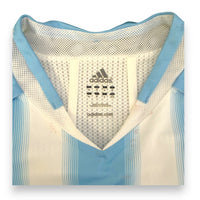 Dettaglio etichetta taglia M maglia Argentina Home 2004 Player Issued – Adidas – made in Thailand